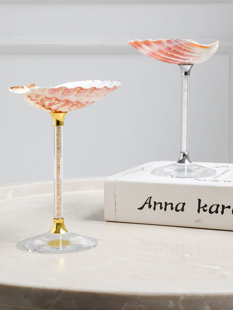 Pink Conch Shell Martini Glasses - Set of 2