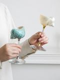 White Conch Shell Wine Glass - Elegant Beach Barware